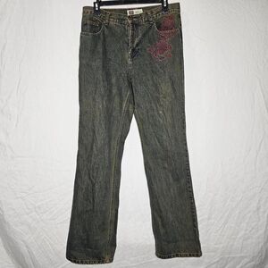 Faded glory vintage y2k faded black brown bootcut jeans